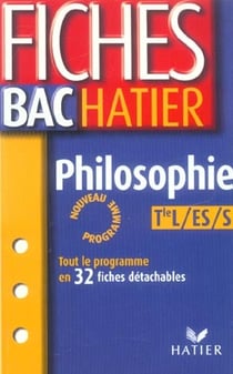 Fiches bac - philosophie - terminales l, es, s