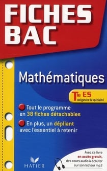 PREPABAC EXAMENS Tome 7 : fiches bac - maths - terminale ES