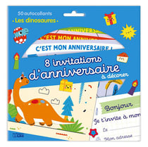 8 invit anniversaire dinosaure