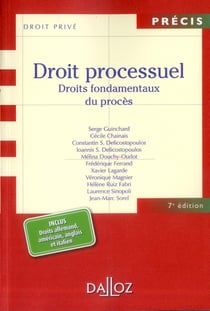 Droit processuel - droits fondamentaux du procès (7e édition)
