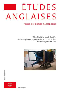 Etudes anglaises n.2 : "The right to look back" : l'archive photographique et la construction de l'image de l'Autre (édition 2023)