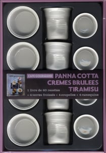 Coffret café gourmand - panna cotta, cremes brulees, tiramisu
