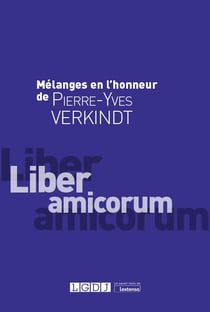 Mélanges en l'honneur de pierre-yves verkindt