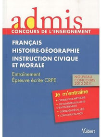 Épreuve écrite de français, histoire-géographie, instruction civique et morale - crpe - entraînement (2010-2011)