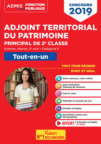 Adjoint territorial du patrimoine - externe, interne et 3e voie - catégorie C - tout-en-un (concours 2019)