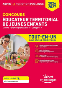 Concours Éducateur territorial de jeunes enfants - Tout-en-un - Catégorie A : Concours 2026-2027