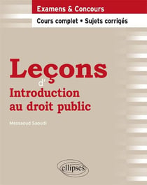 Leçons d'introduction au droit public