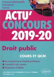 Actu'concours : droit public - cours et QCM (édition 2019/2020)