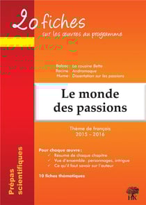 20 fiches sur les oeuvres au programme thème de français 2015 2016 prépas scientifiques