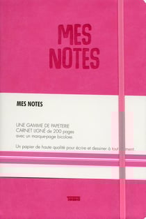 Notes - cuir fuschia