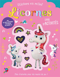 Stickers en relief - licornes