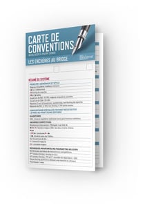 Carte de conventions : les enchères au bridge