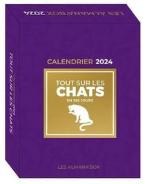 Grand calendrier Almana'box Tout sur les chats en 365 jours 2024