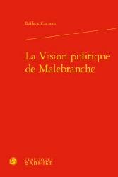 La vision politique de Malebranche