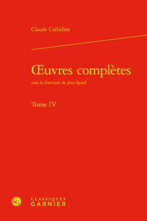Oeuvres complètes Tome 4