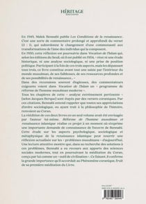 Réforme de l'homme musulman & renaissance islamique