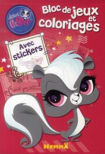 Littlest petshop - bloc de jeux et coloriages avec stickers