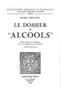 Le dossier d' "alcools" :