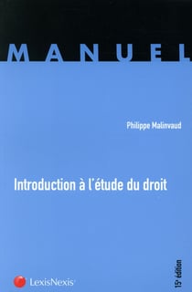 Introduction a l etude du droit