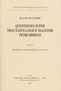 Questiones super tractatus logice magistri Petri Hispani