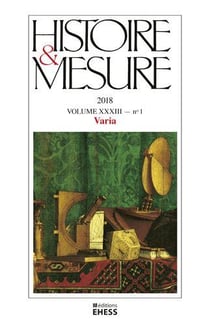 Revue histoire et mesure n.33-1 : la mesure de l'eau