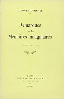 Remarques sur les memoires imaginaires