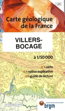 Carte géologique de la France - Villers-Bocage - 145