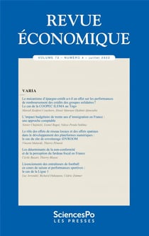 Revue économique n.73 : varia