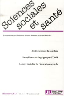 Revue sciences sociales et sante n.31 - 4/2013