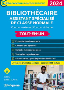 Bibliothécaire assistant spécialisé de classe normale : concours (édition 2023)