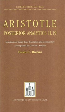 Posterior analytics ii, 19.
