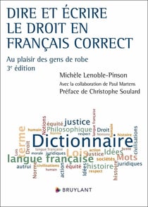 Dire et écrire le droit en français correct - Au plaisir des gens de robe