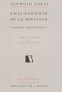 Nietzsche cahiers posthumes i - philosophie de distance