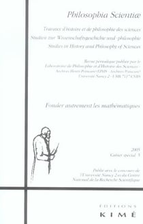 Revue Philosophia scientiae n.5 : cahier spécial