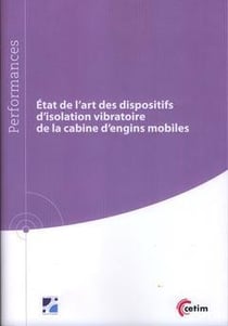État de l'art des dispositifs d'isolation vibratoire de la cabine d'engins mobiles
