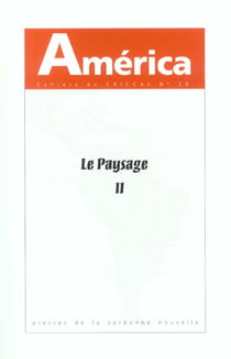 AMERICA n.29 : le  paysage Tome 2