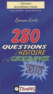 8280 questions d'histoire et de géographie concours (édition 2010)