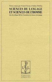 Sciences du langage et sciences de l'homme