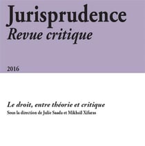 JURISPRUDENCE n.2016 : le droit, entre théorie et critique