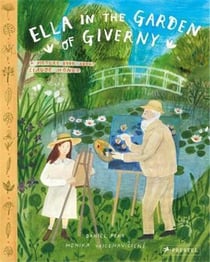 Ella in the garden of giverny