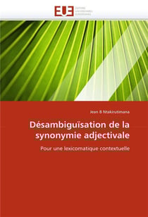 Desambiguisation de la synonymie adjectivale