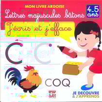 Mon livre ardoise Tome 2 : Lettres majuscules - J'écris et j'efface