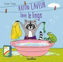 Raton laveur lave le linge