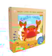 Cache-cache à la mer : Mon livre de bain magique