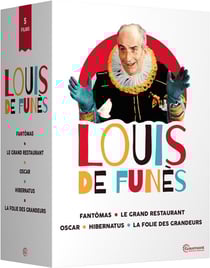 Louis de Funès - 5 films cultes : Fantomas + Le grand restaurant + Oscar + Hibernatus + La folie des grandeurs