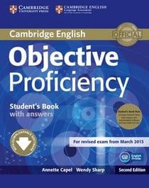 OBJECTIVE PROFICIENCY STUDENT PACK/STUDENT BOOK WITH ANSWERS - DOWNLOADABLE SOFTWARE AND CLASS AUDIO CDS(2)