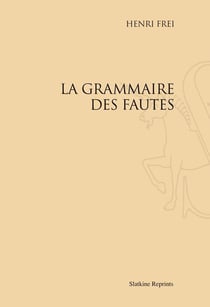 La grammaire des fautes