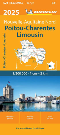 Carte Régionale Poitou-Charentes Limousin 2025