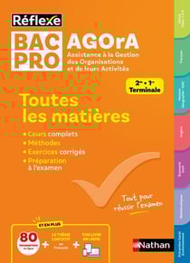 Réflexe Bac pro : AGOrA - Toutes les matières - 2de, 1re, Terminale (édition 2025)