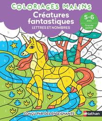 Créatures fantastiques Lettres et nombres GS - Coloriages malins